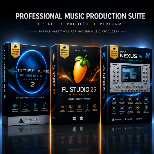 Music Production Software Pack | FL Studio 25 + Nexus 5 + Omnisphere 2