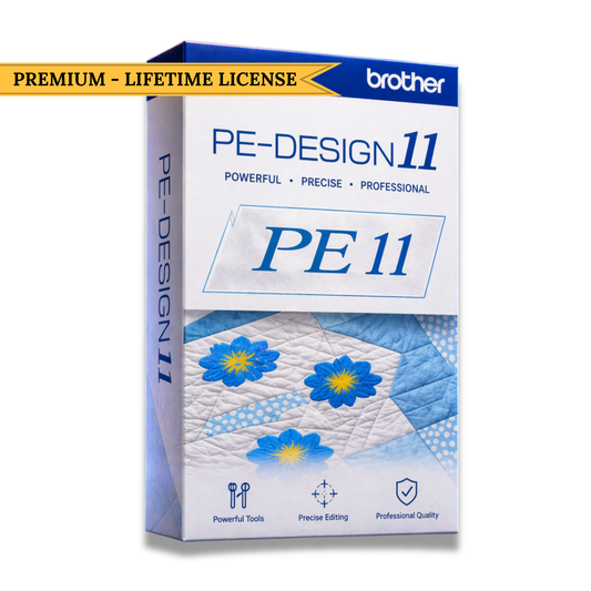PE Design 11 – Personal Embroidery & Digitizing Software (Instant Download)