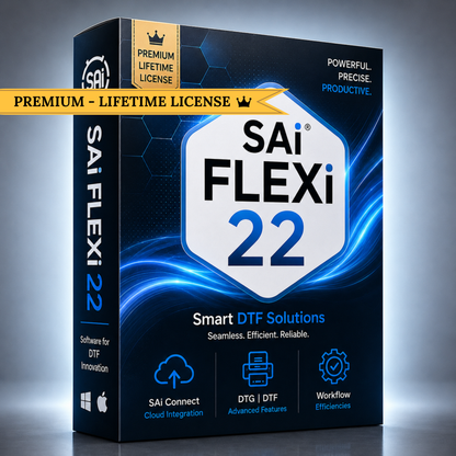 Professional DTF Printing Pack | SAi Flexi 22 + ACRORIP v11 + CorelDRAW 2026
