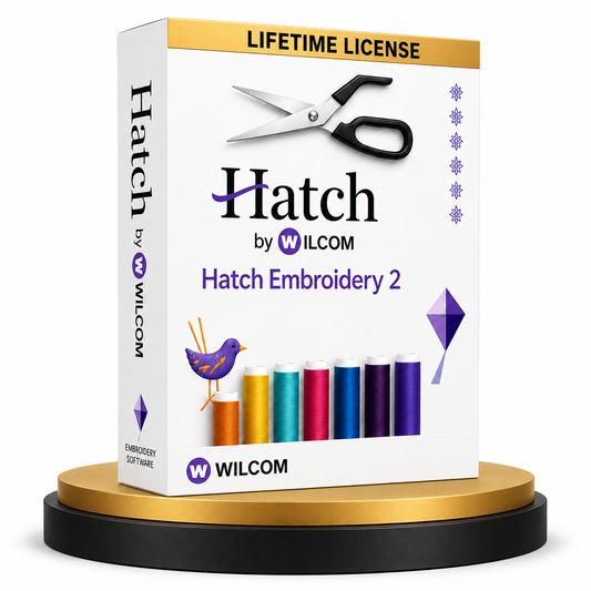 Hatch 2 Embroidery Software Lifetime License (Instant Download)